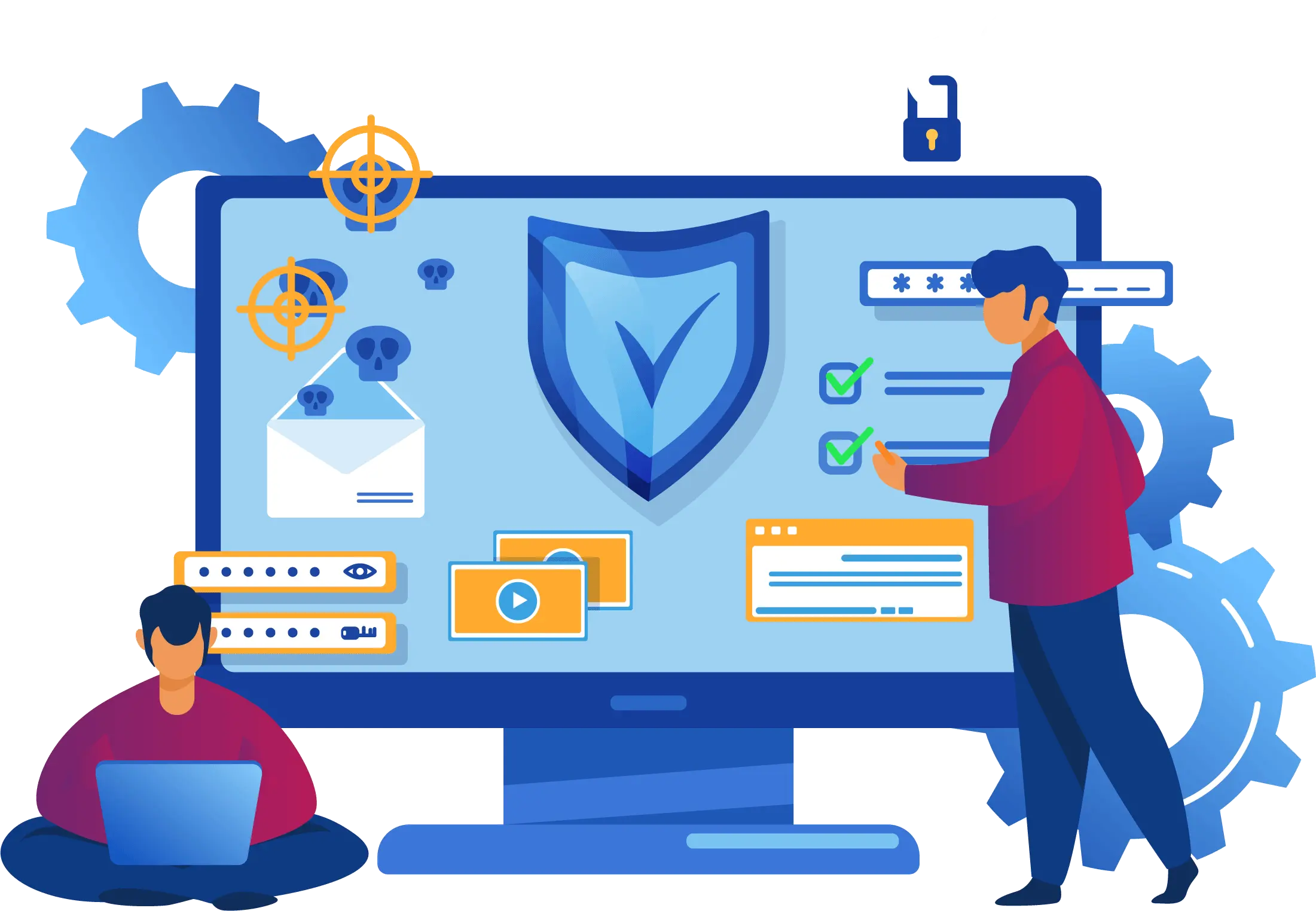 Bilgi güvenliği yönetim sistemi ve risk haritası ekranı
